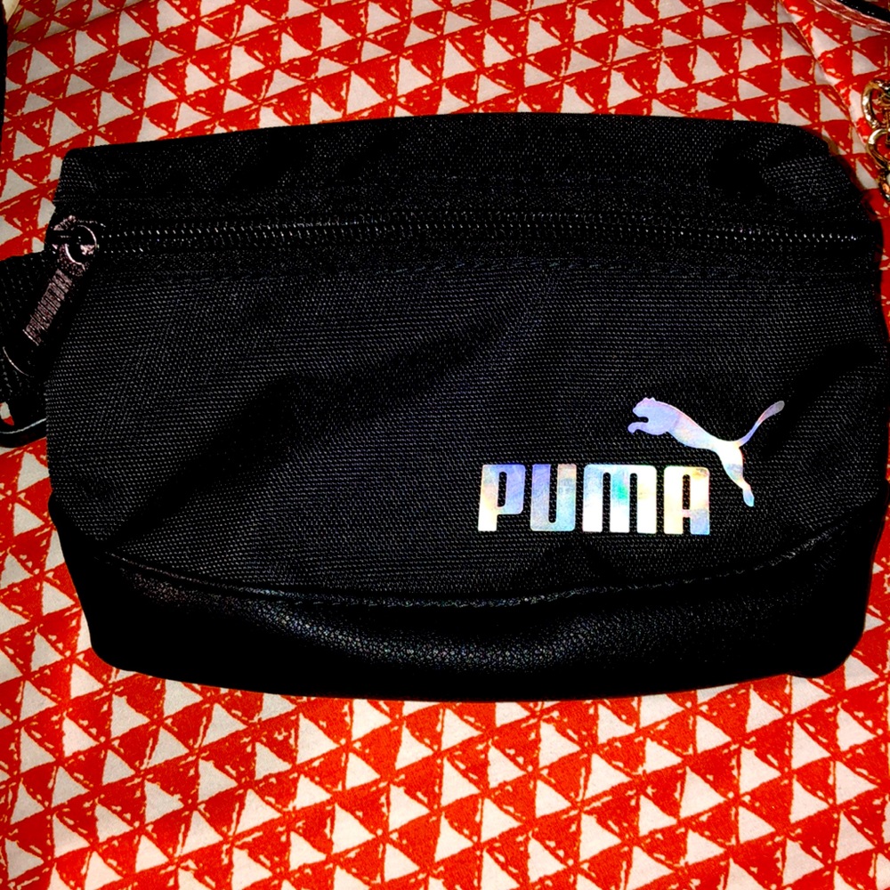 Black mini puma Fanny pack